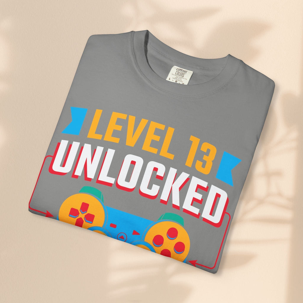 Level Up 13 Gamer T-Shirt | Teen Birthday Gaming Tee