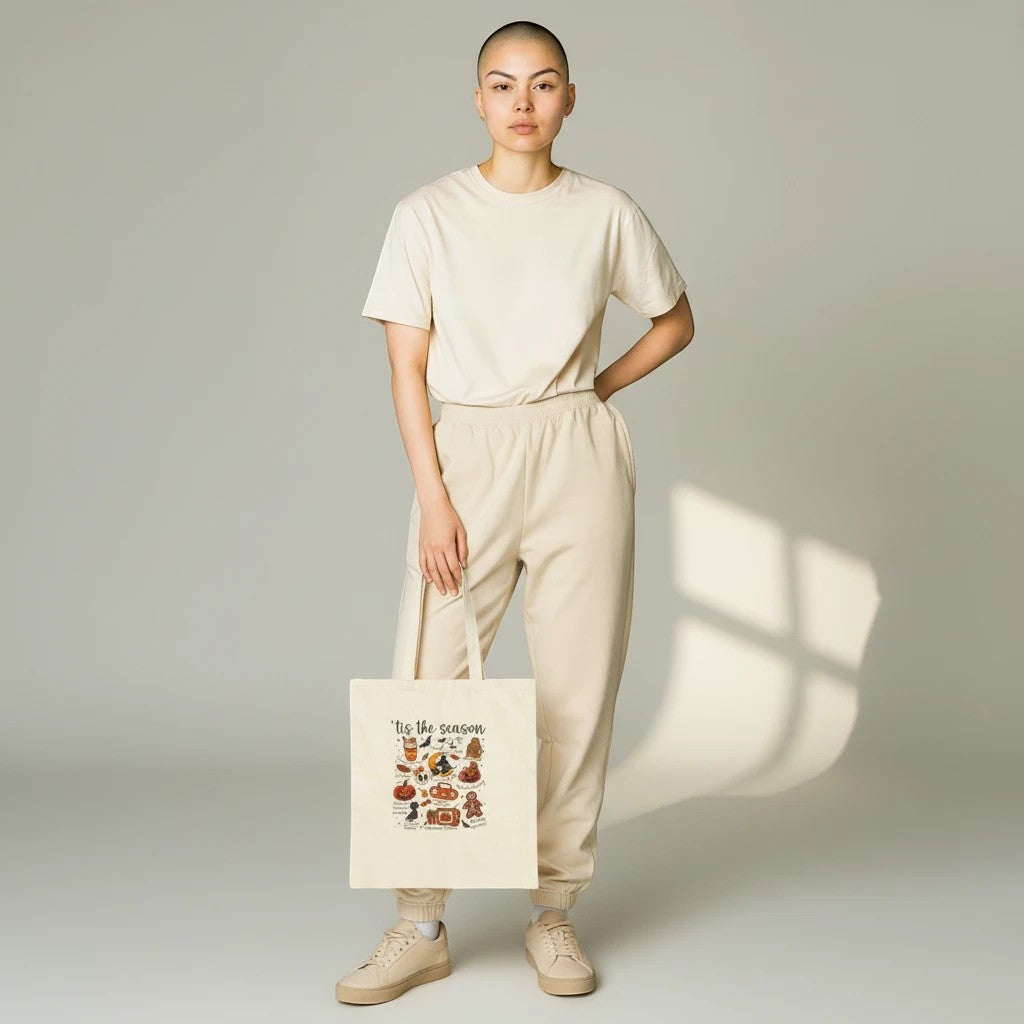 Halloween Cotton Canvas Tote Bag