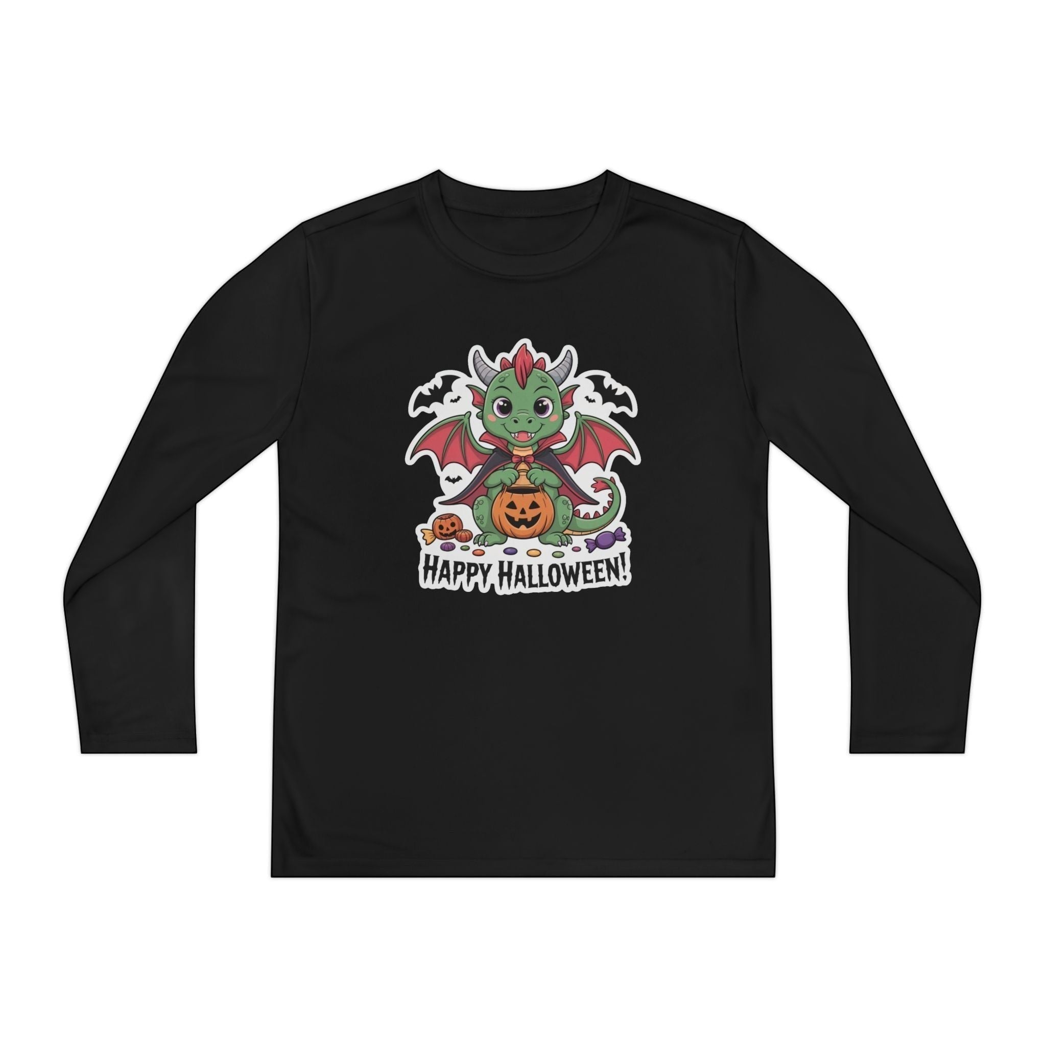 Halloween Youth Long Sleeve Tee – Cozy Kids Shirt for Trick-or-Treating & Parties