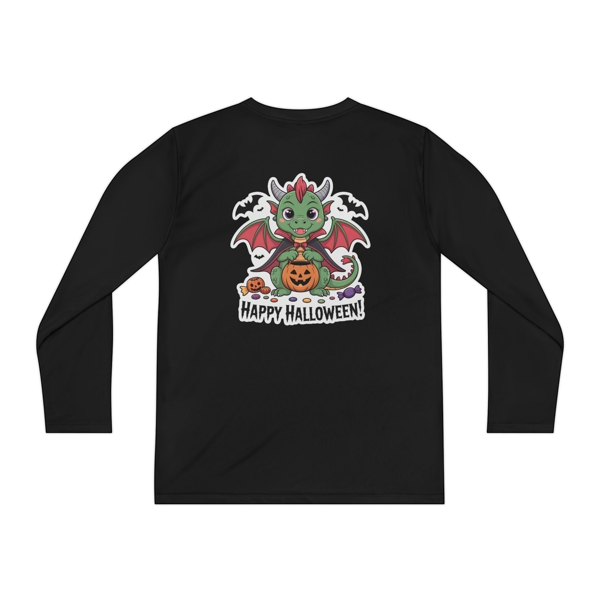 Halloween Youth Long Sleeve Tee – Cozy Kids Shirt for Trick-or-Treating & Parties