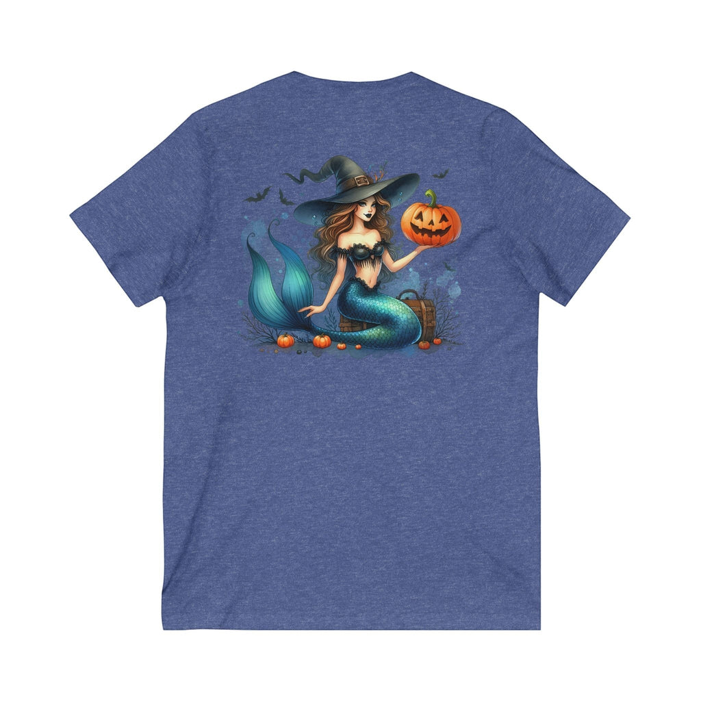 Halloween Mermaid Shirt for Women – V-Neck Tee