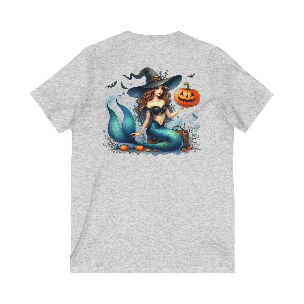Halloween Mermaid Shirt for Women – V-Neck Tee