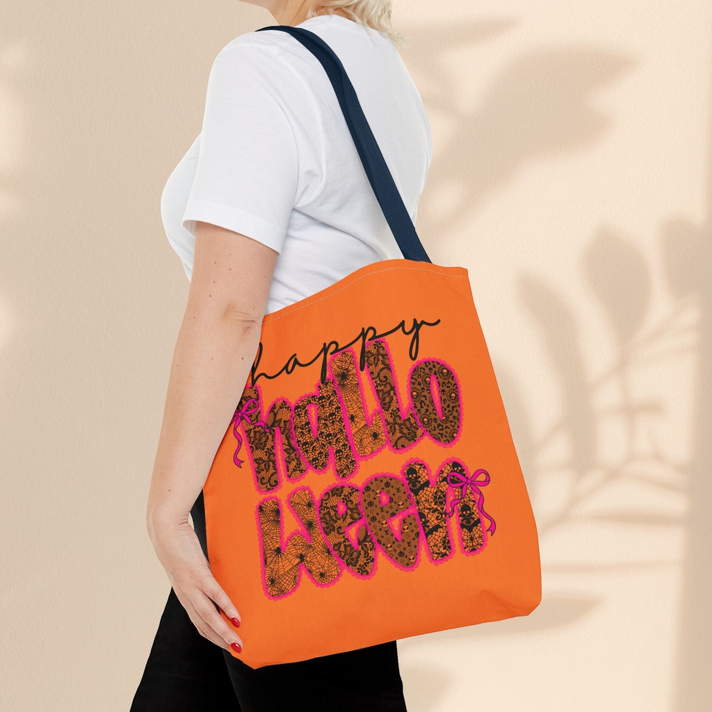 Happy Halloween Tote Bag – Reusable Trick-or-Treat Bag & Fall Gift