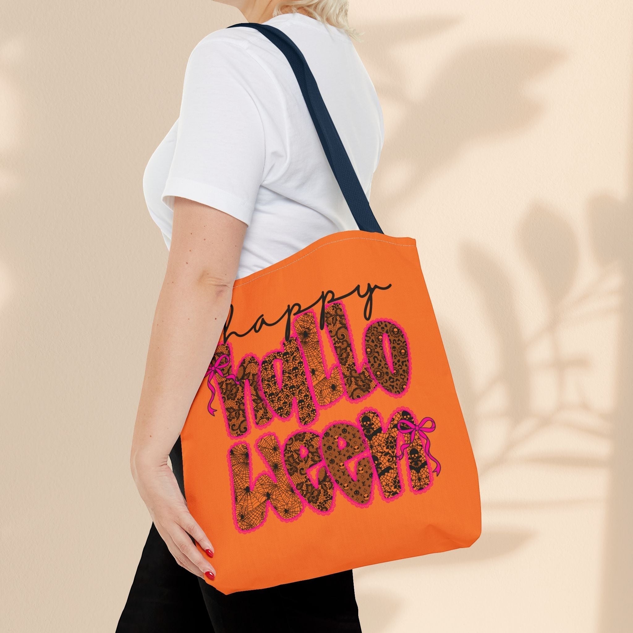 Happy Halloween Tote Bag – Reusable Trick-or-Treat Bag & Fall Gift