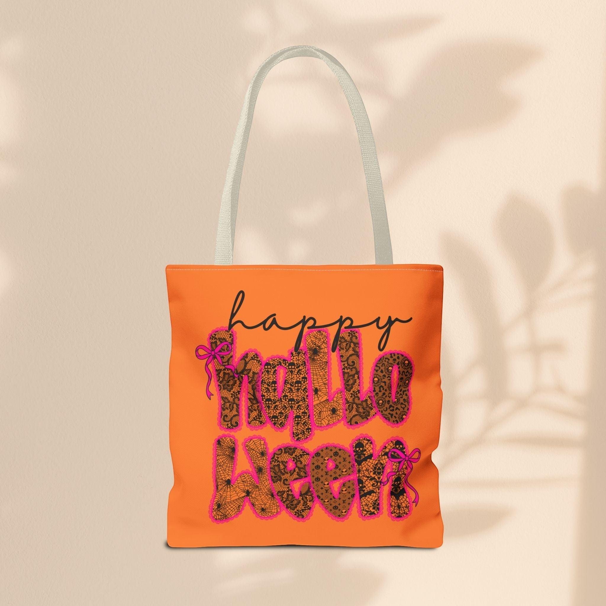 Happy Halloween Tote Bag – Reusable Trick-or-Treat Bag & Fall Gift