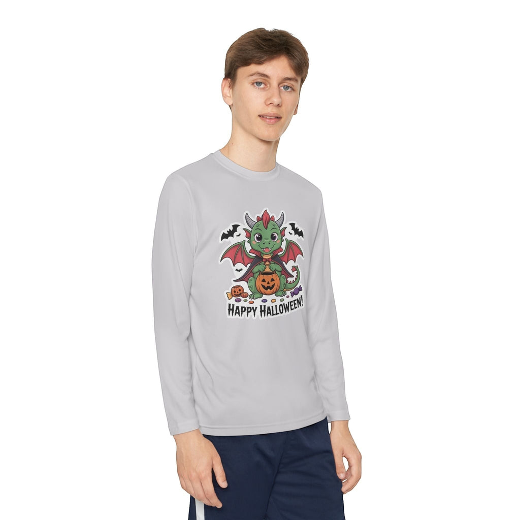 Halloween Youth Long Sleeve Tee – Cozy Kids Shirt for Trick-or-Treating & Parties