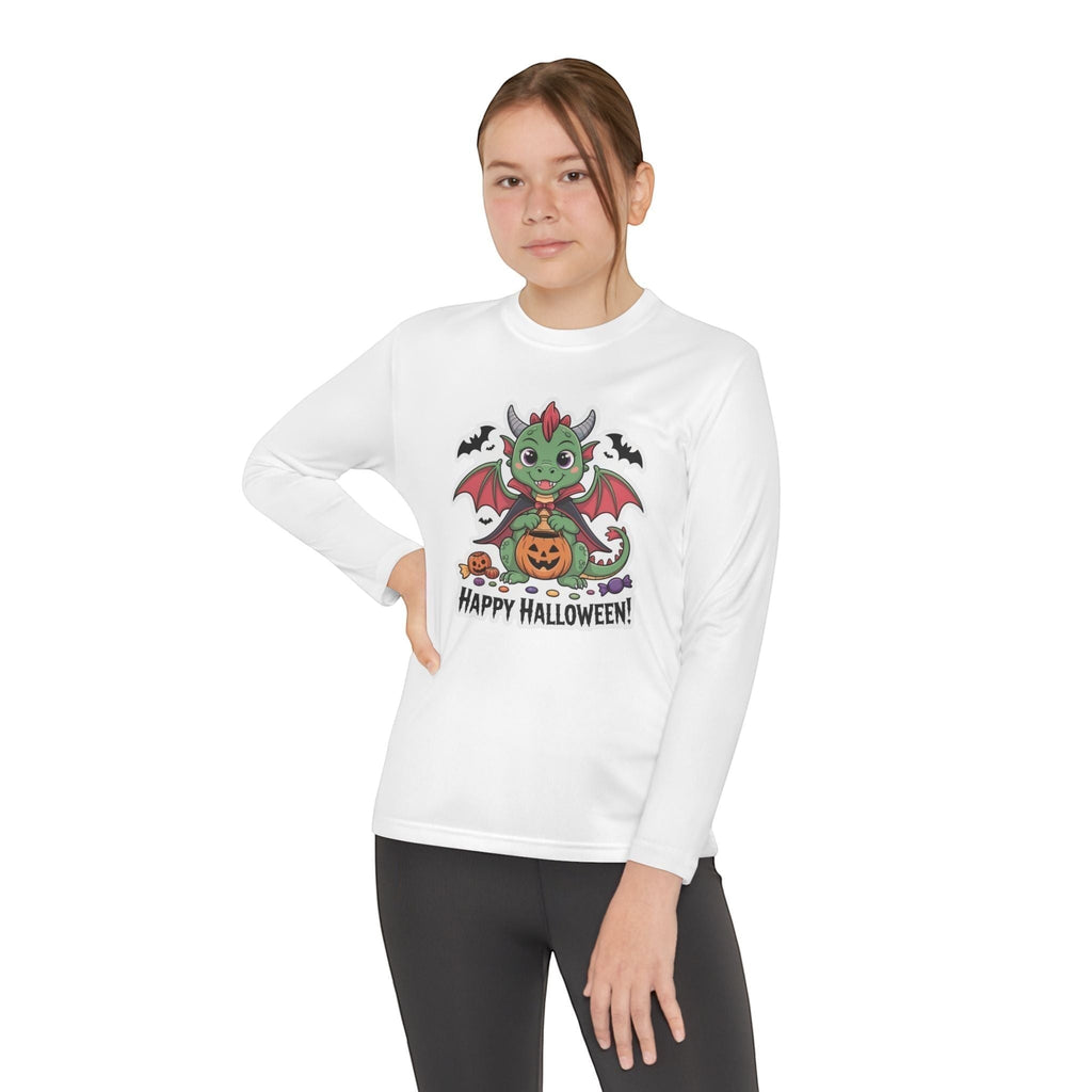 Halloween Youth Long Sleeve Tee – Cozy Kids Shirt for Trick-or-Treating & Parties
