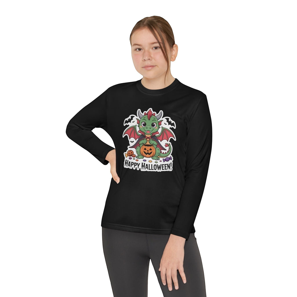 Halloween Youth Long Sleeve Tee – Cozy Kids Shirt for Trick-or-Treating & Parties