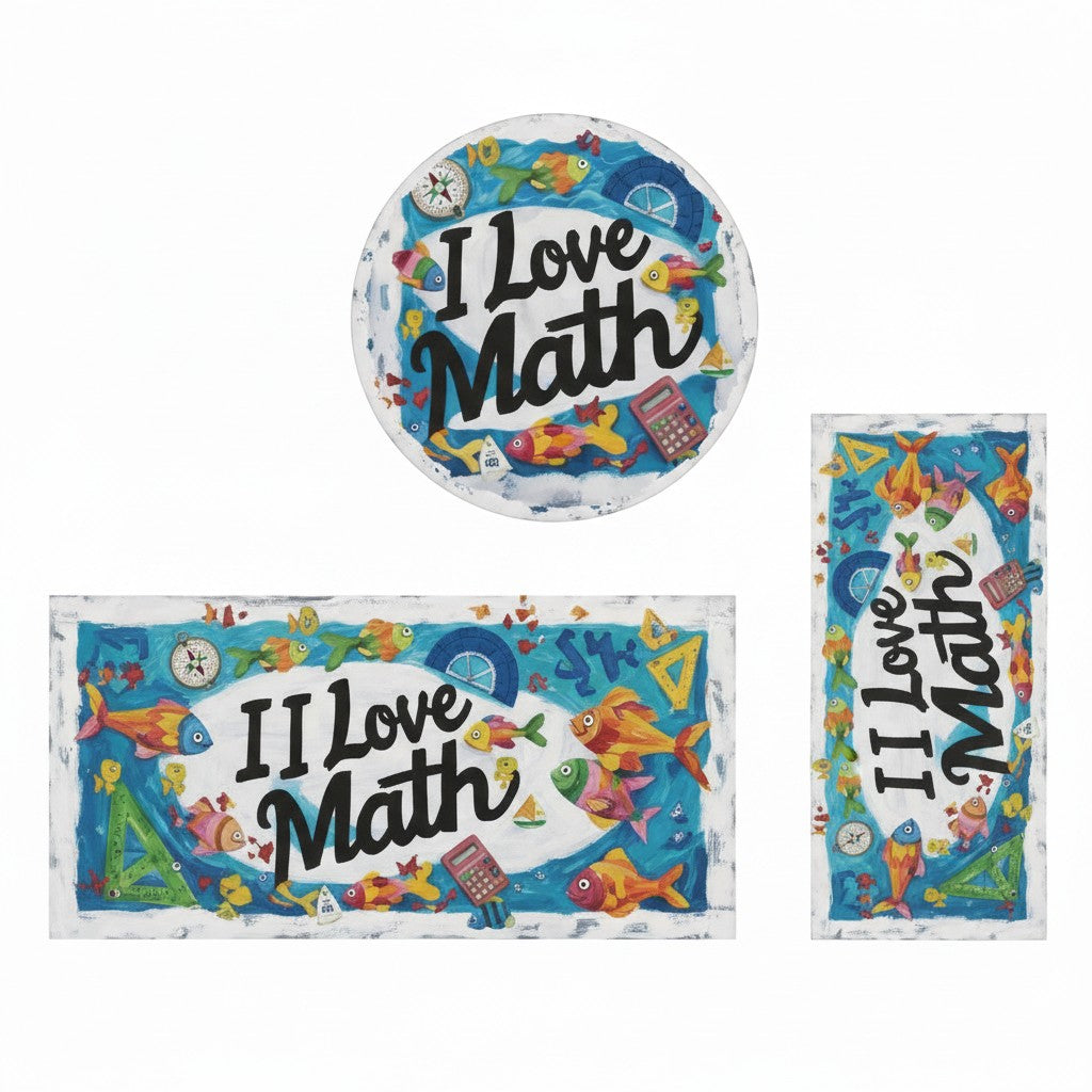 Kids Sweatshirt - I Love Math