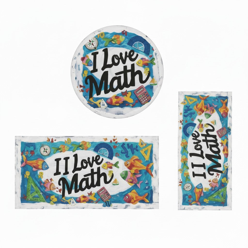Kids Sweatshirt - I Love Math