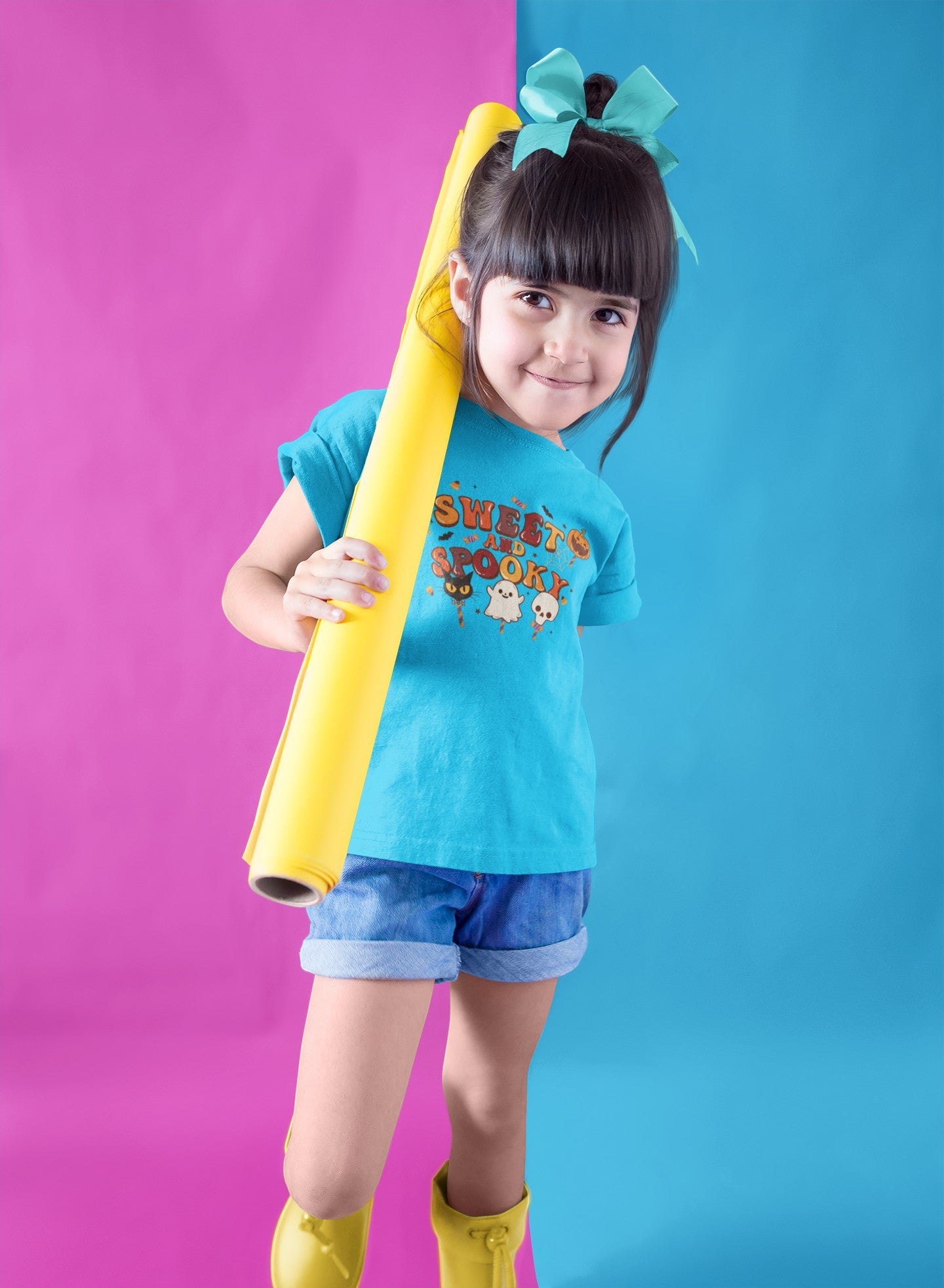 Kids Heavy Cotton™ Tee - Sweet and Spooky