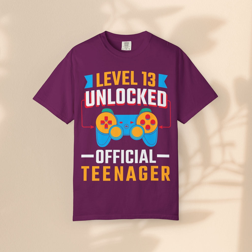 Level Up 13 Gamer T-Shirt | Teen Birthday Gaming Tee