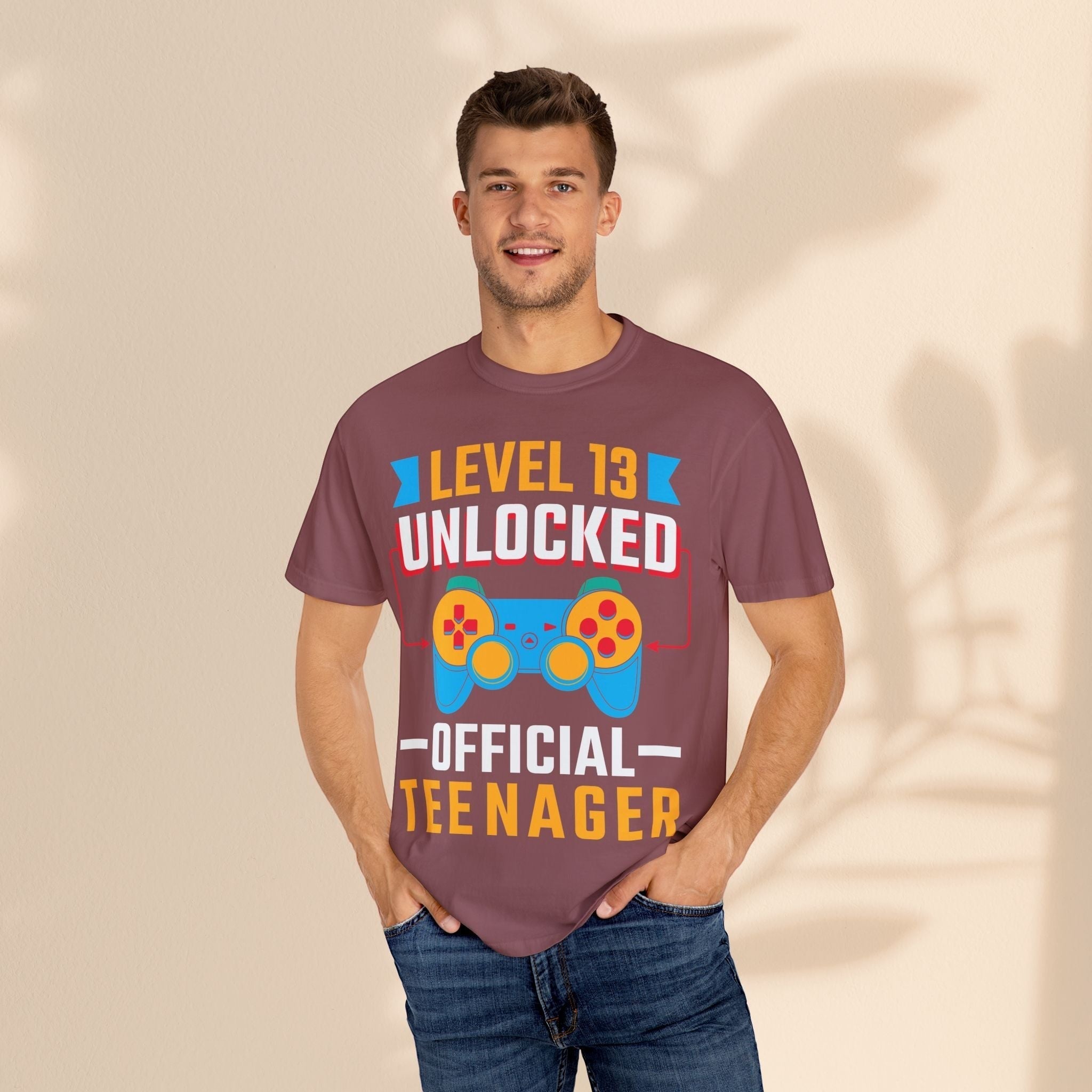 Level Up 13 Gamer T-Shirt | Teen Birthday Gaming Tee