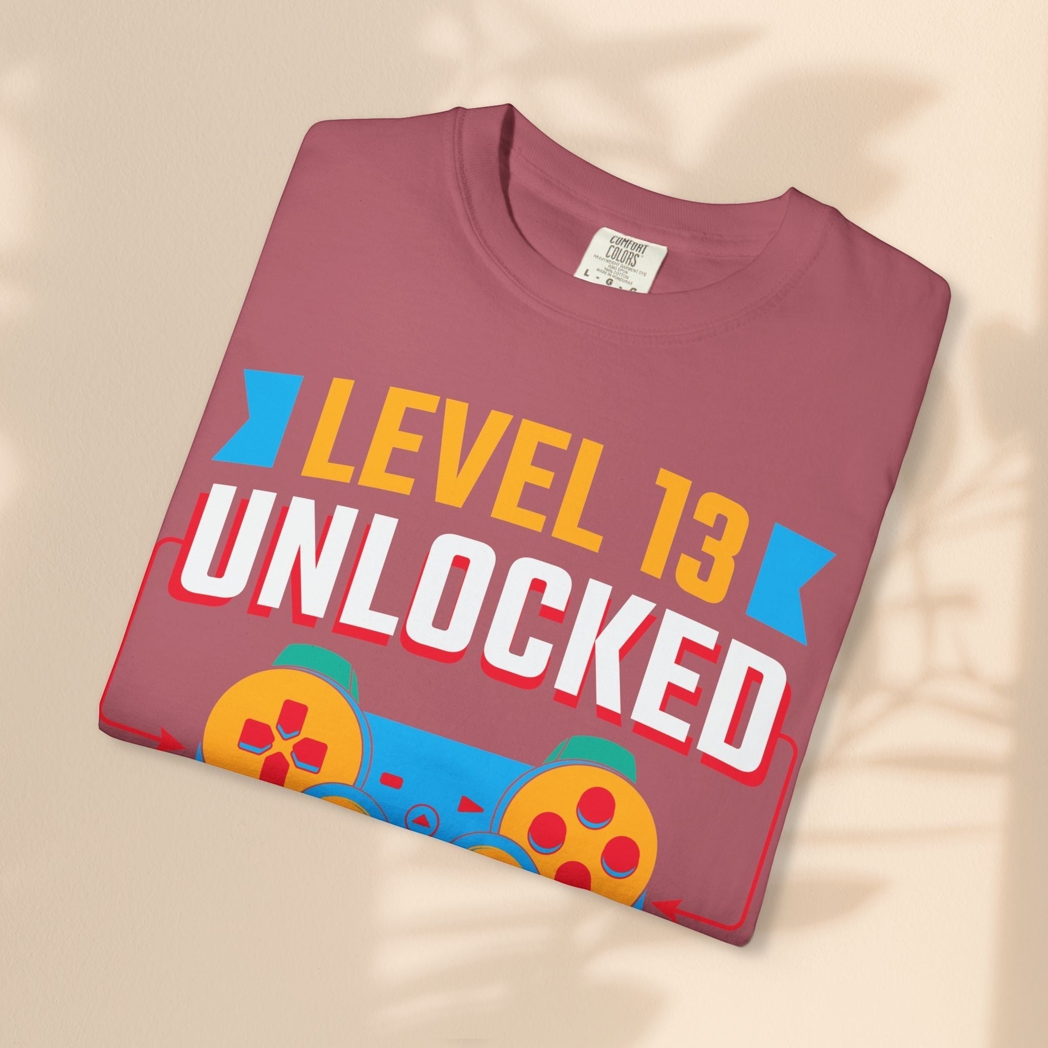 Level Up 13 Gamer T-Shirt | Teen Birthday Gaming Tee