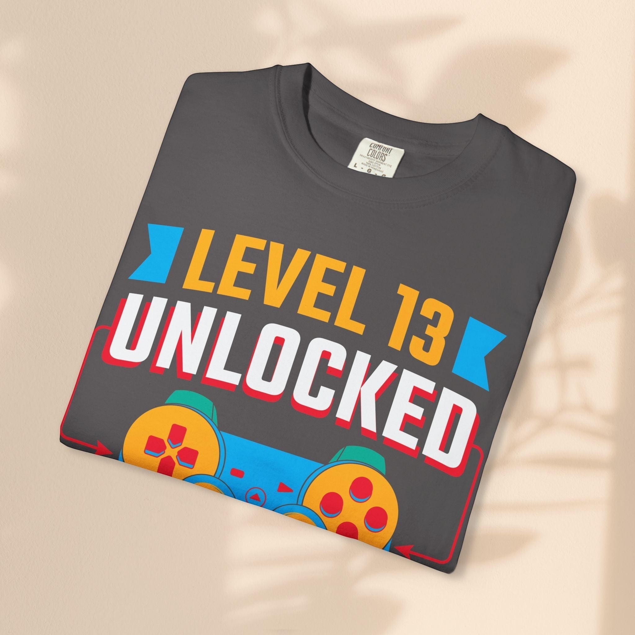 Level Up 13 Gamer T-Shirt | Teen Birthday Gaming Tee