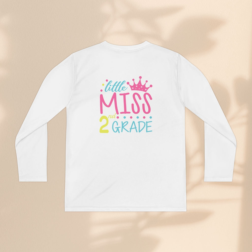 Little Miss 2nd Grade Long Sleeve Shirt – Cute Kids Birthday Tee