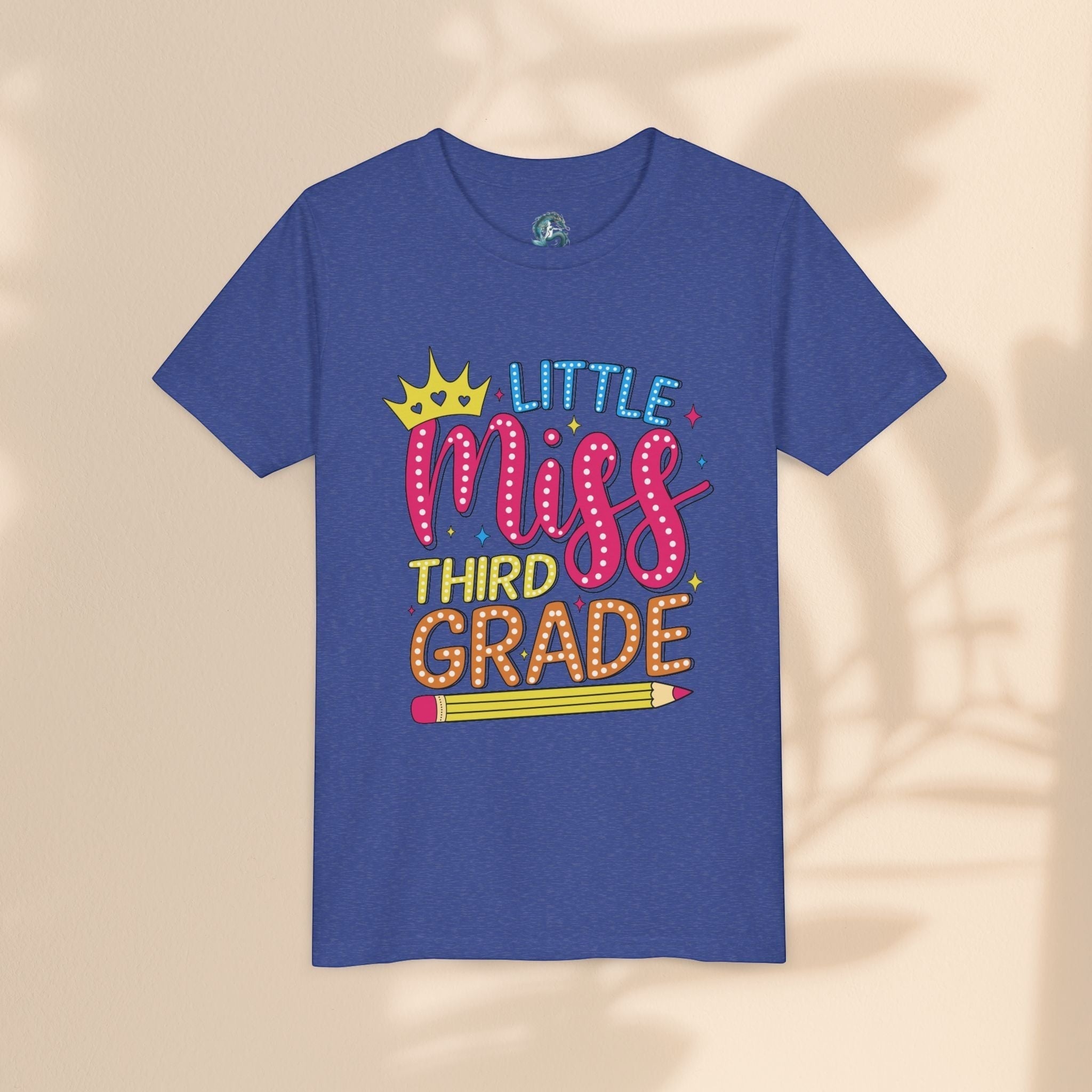 Cute Little Miss Third Grade Youth Tee, Kids Birthday Gift, Back to School Outfit