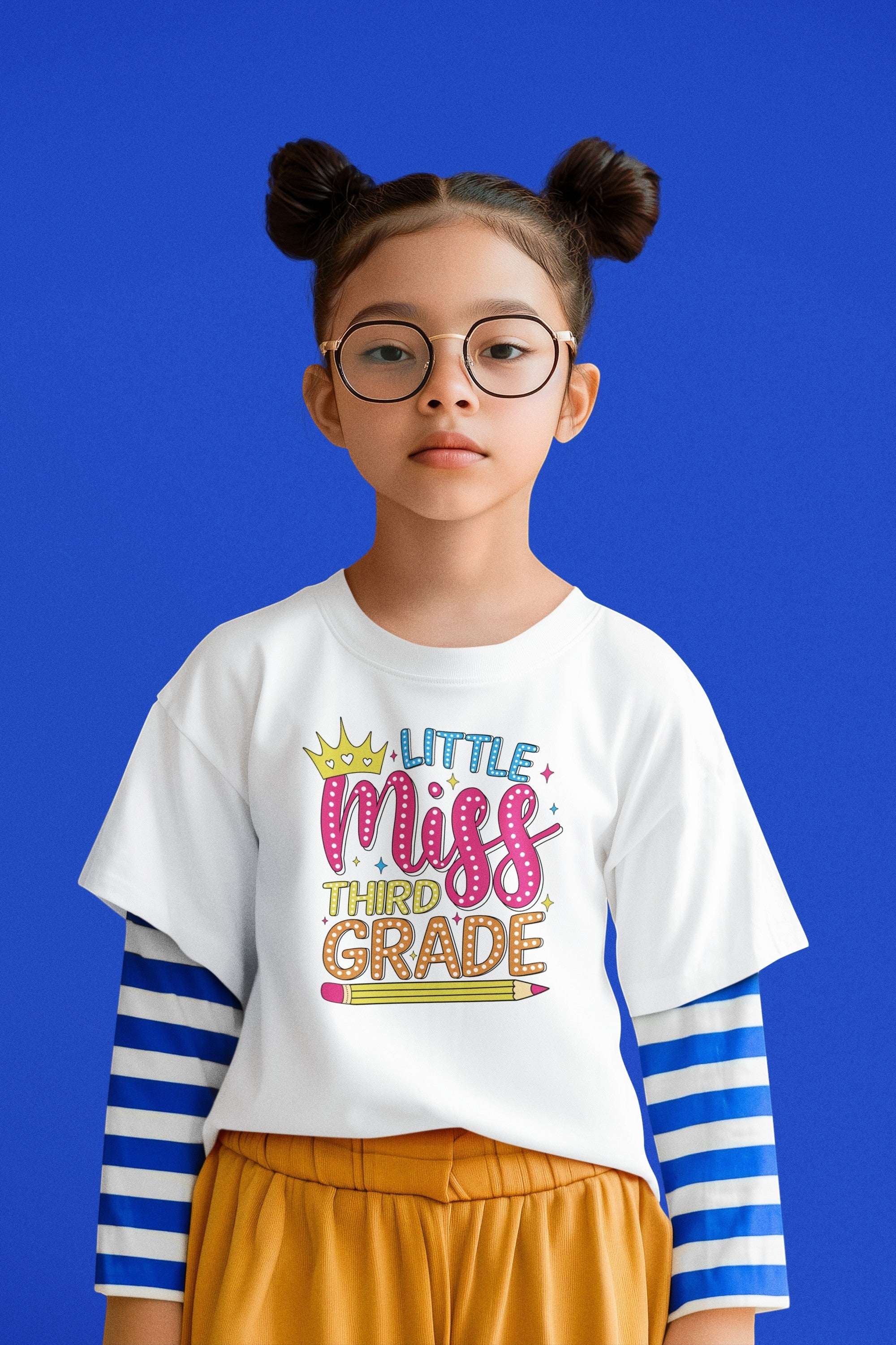 Cute Little Miss Third Grade Youth Tee, Kids Birthday Gift, Back to School Outfit