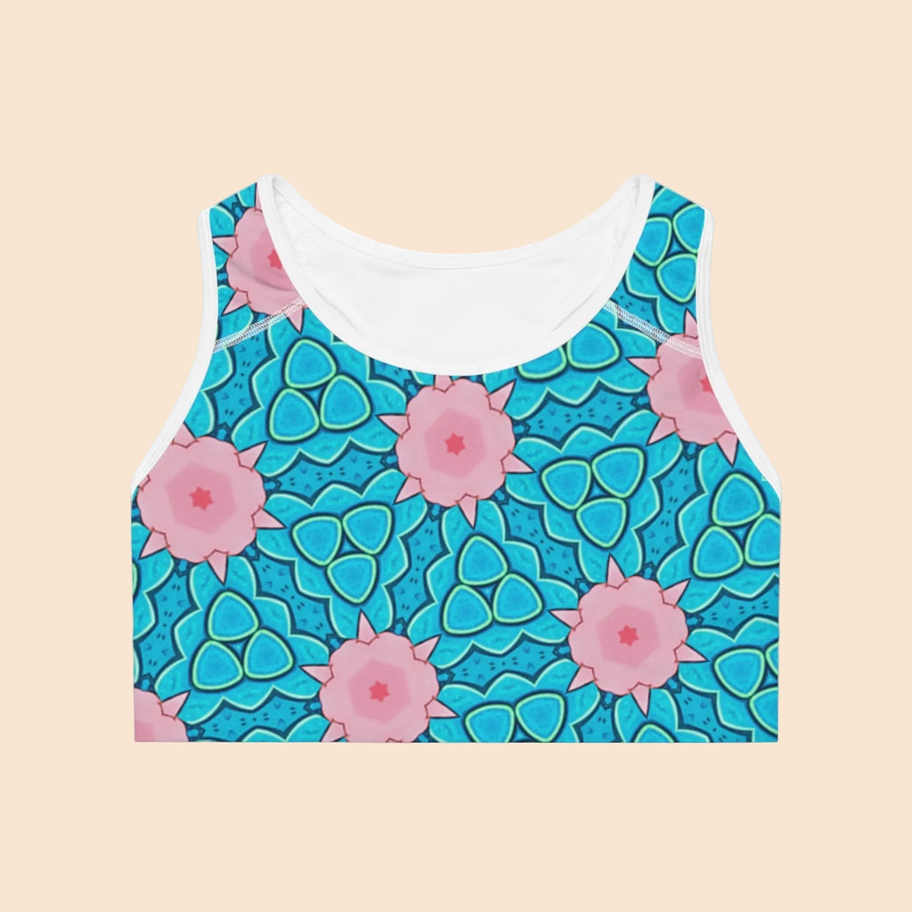 Mermaid’s Garden – Seamless Sports Bra - Stylish & Comfortable Workout Gear