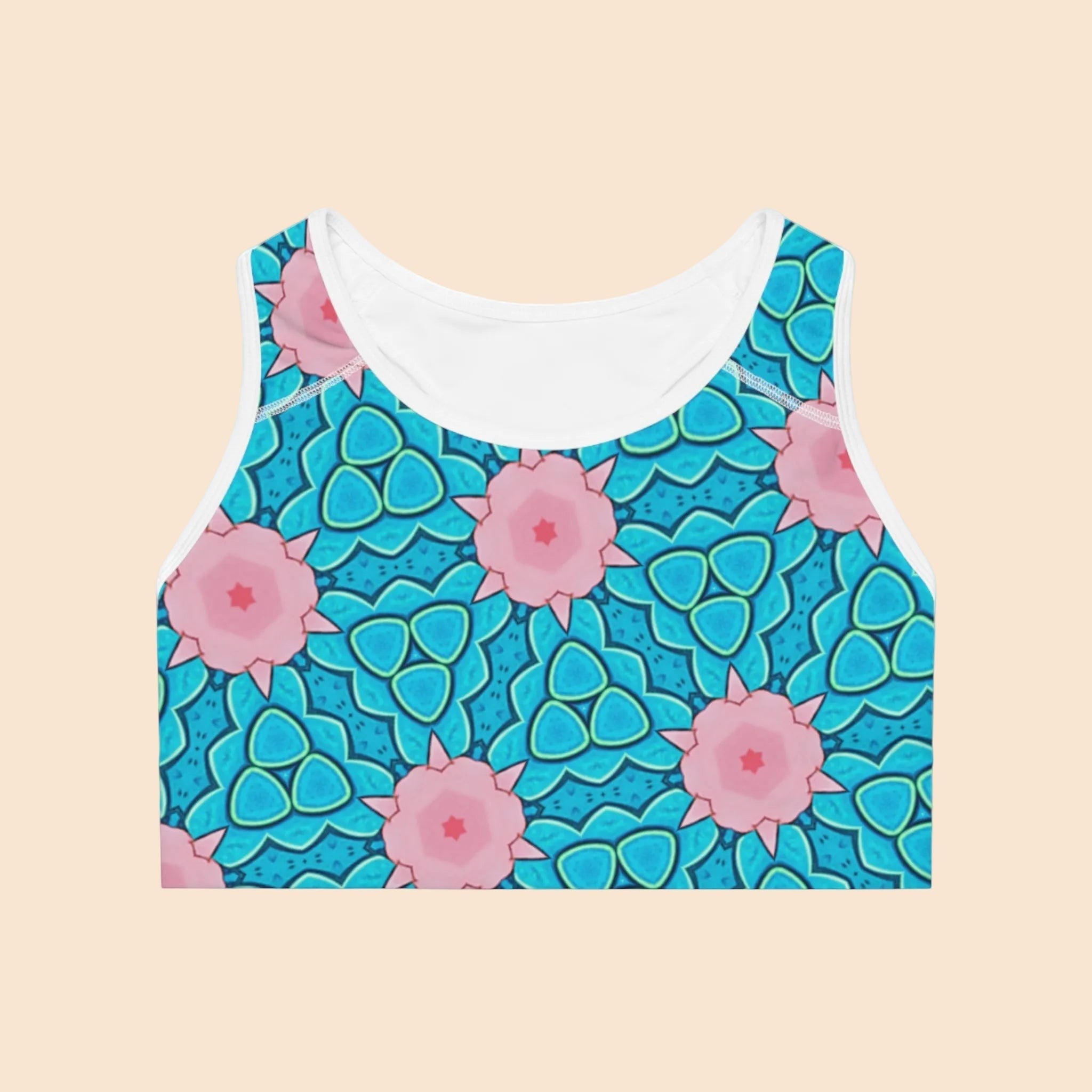 Mermaid’s Garden – Seamless Sports Bra - Stylish & Comfortable Workout Gear