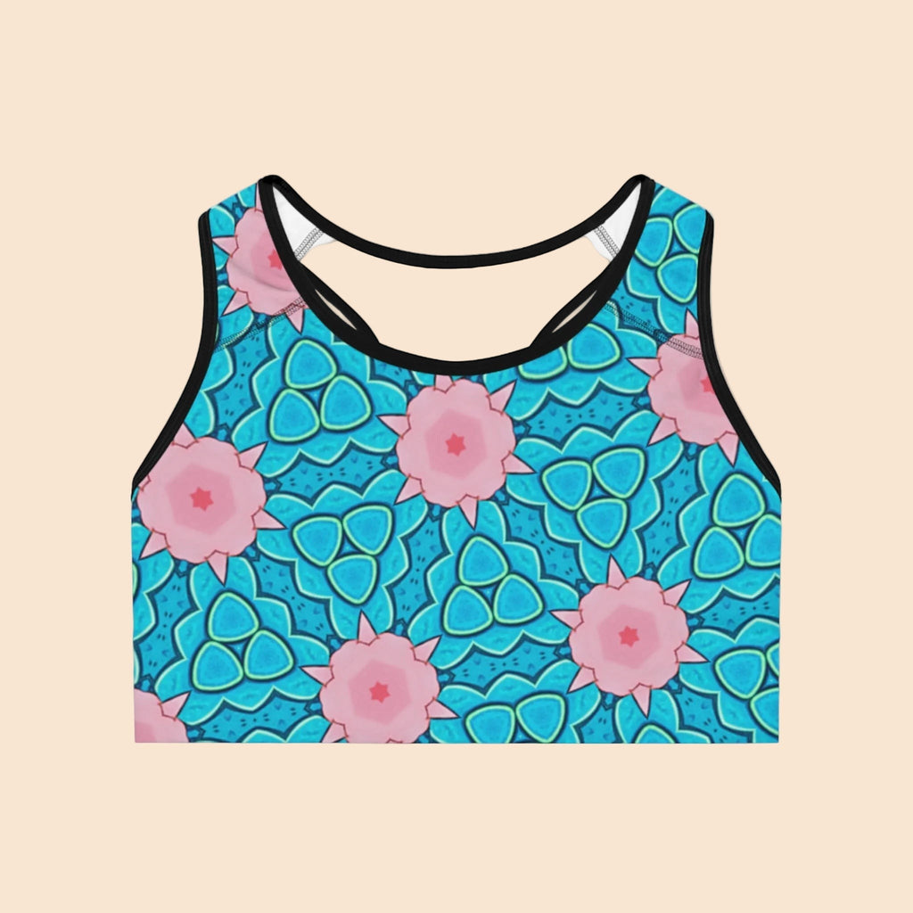 Mermaid’s Garden – Seamless Sports Bra - Stylish & Comfortable Workout Gear