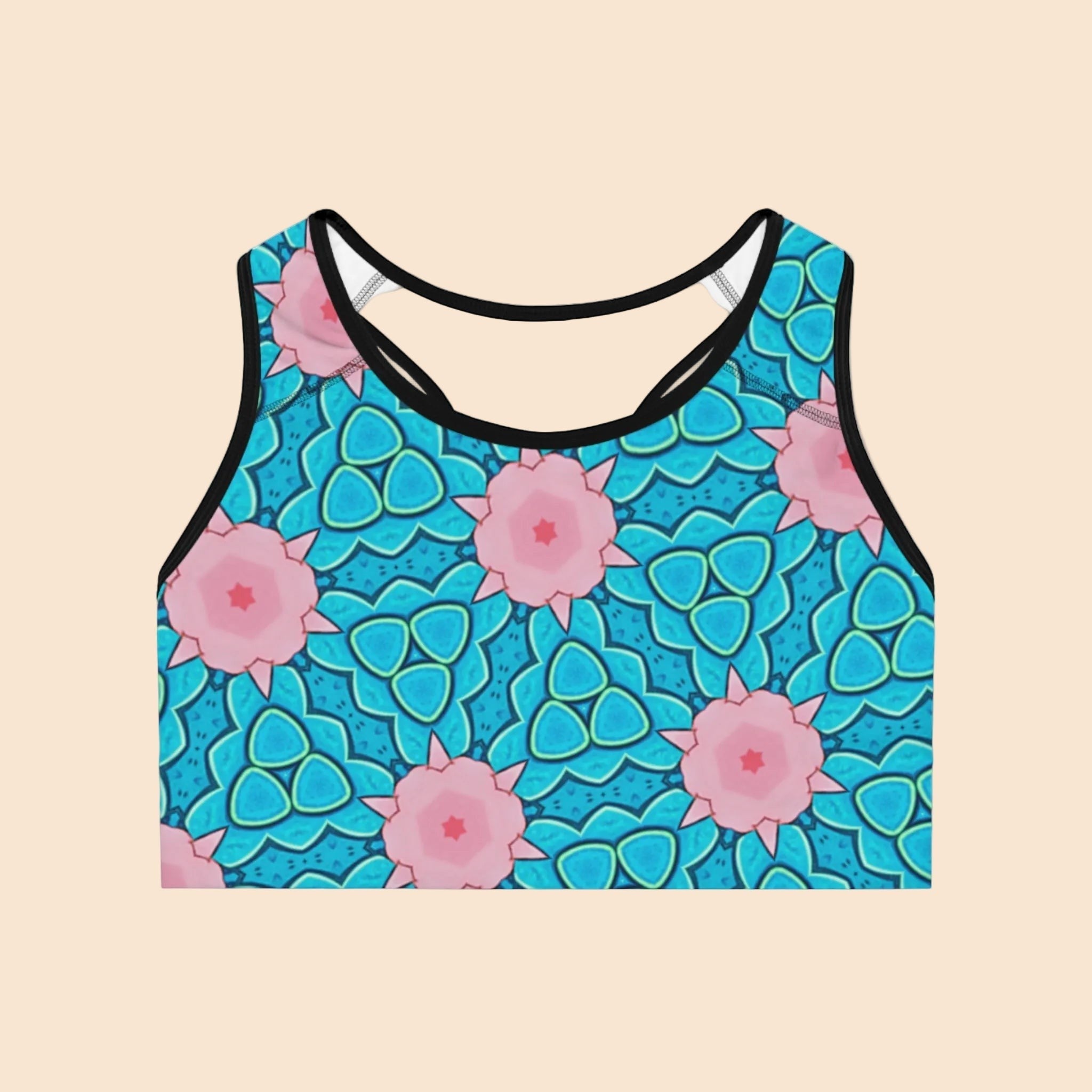 Mermaid’s Garden – Seamless Sports Bra - Stylish & Comfortable Workout Gear