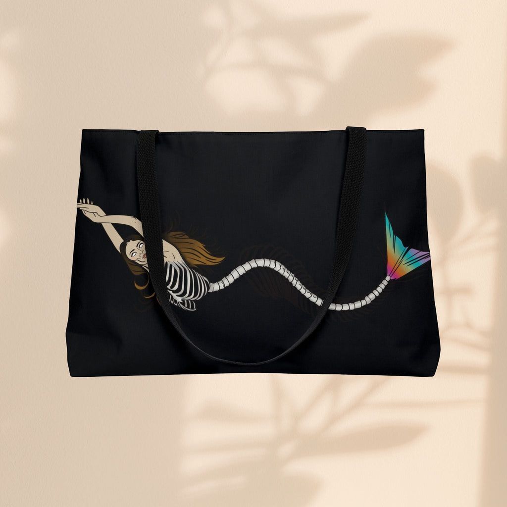 Mermaid Skeleton Art Weekender Tote Bag - Travel Tote