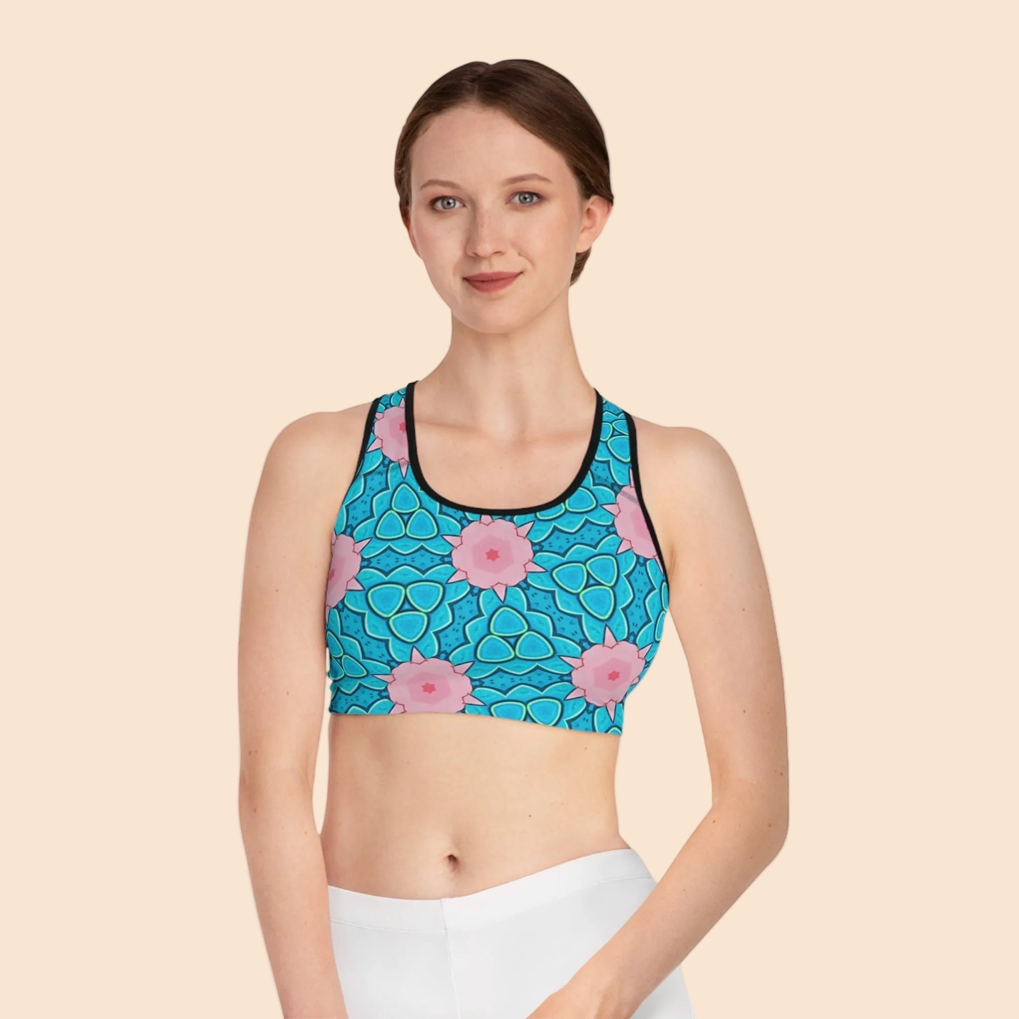 Mermaid’s Garden – Seamless Sports Bra - Stylish & Comfortable Workout Gear