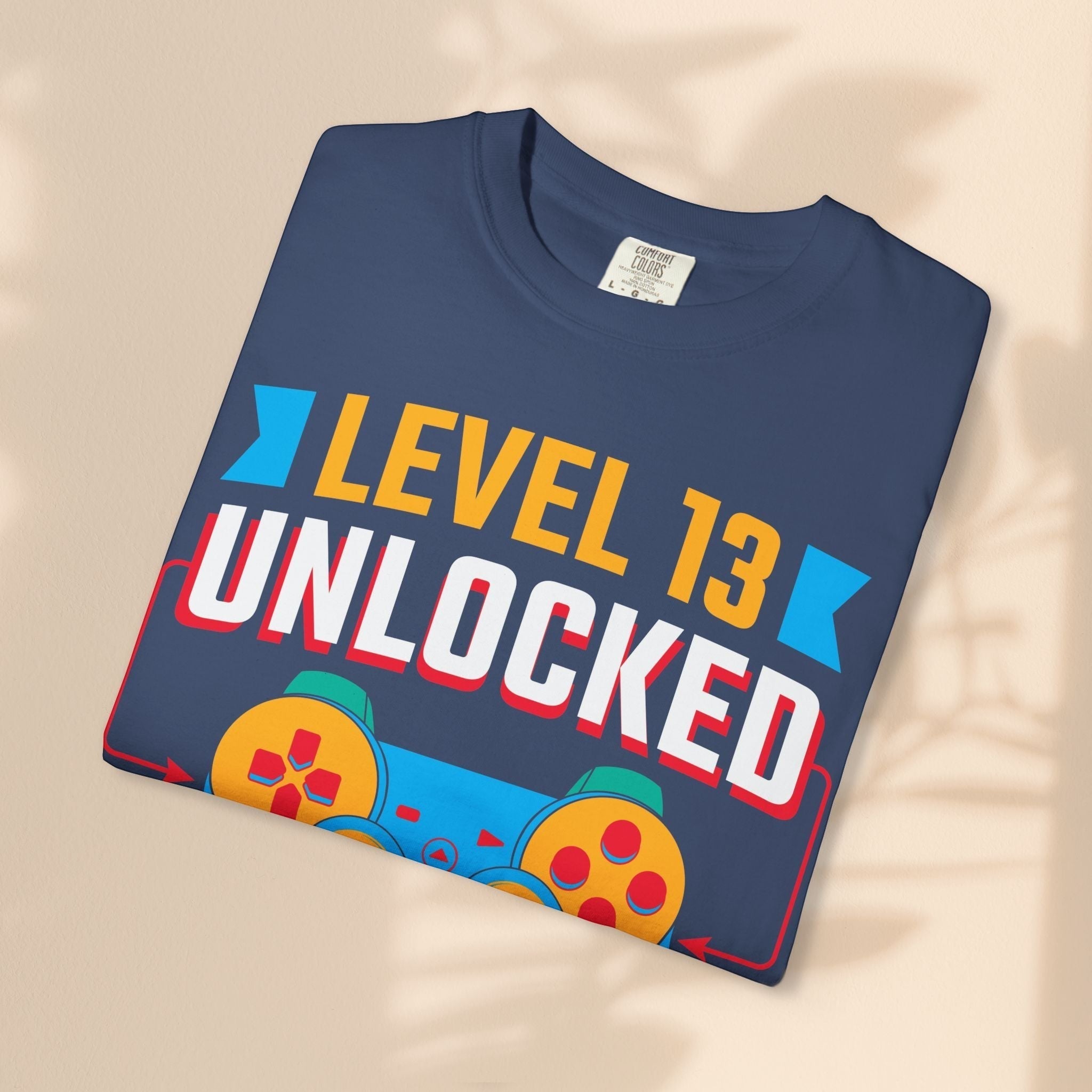 Level Up 13 Gamer T-Shirt | Teen Birthday Gaming Tee