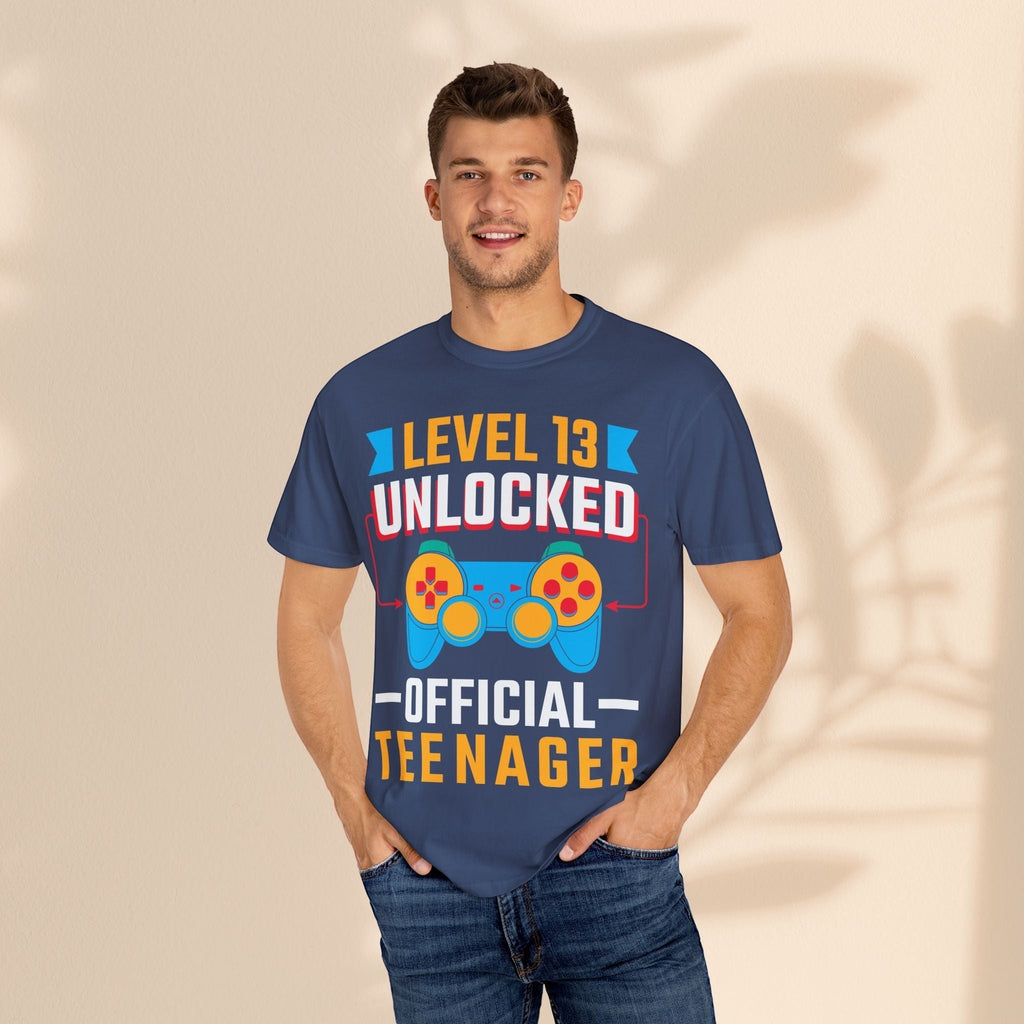 Level Up 13 Gamer T-Shirt | Teen Birthday Gaming Tee