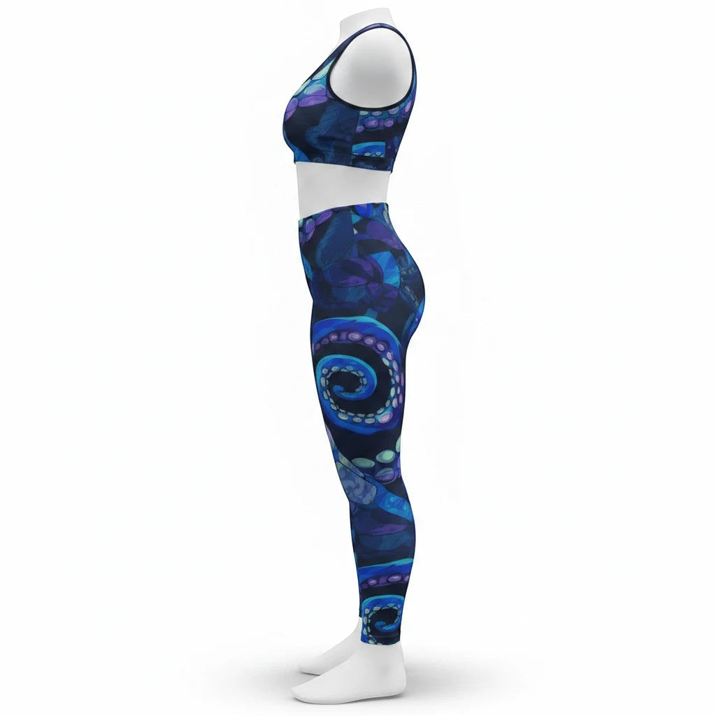 Octopus Delight Sports Bra - Activewear for Yoga and Fitness