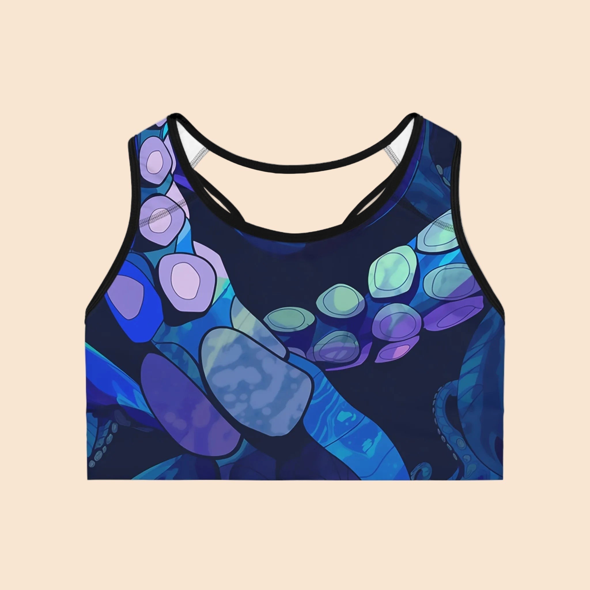 Octopus Delight Sports Bra - Activewear for Yoga and Fitness