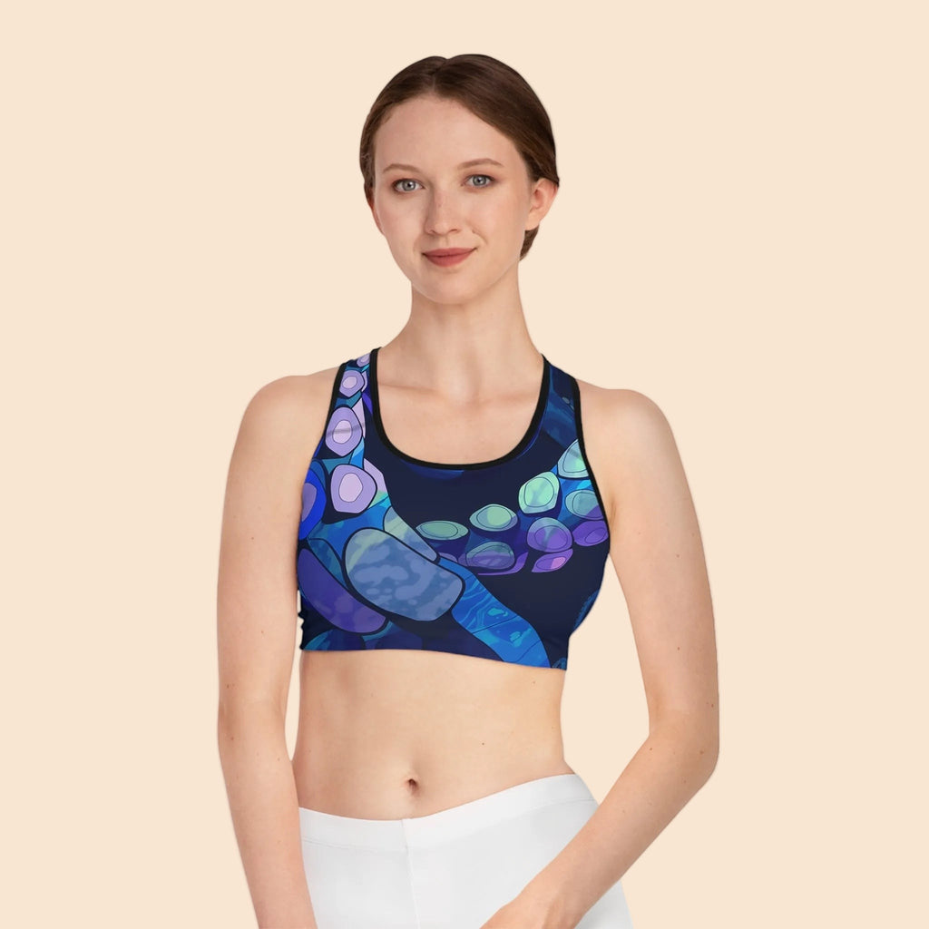 Octopus Delight Sports Bra - Activewear for Yoga and Fitness