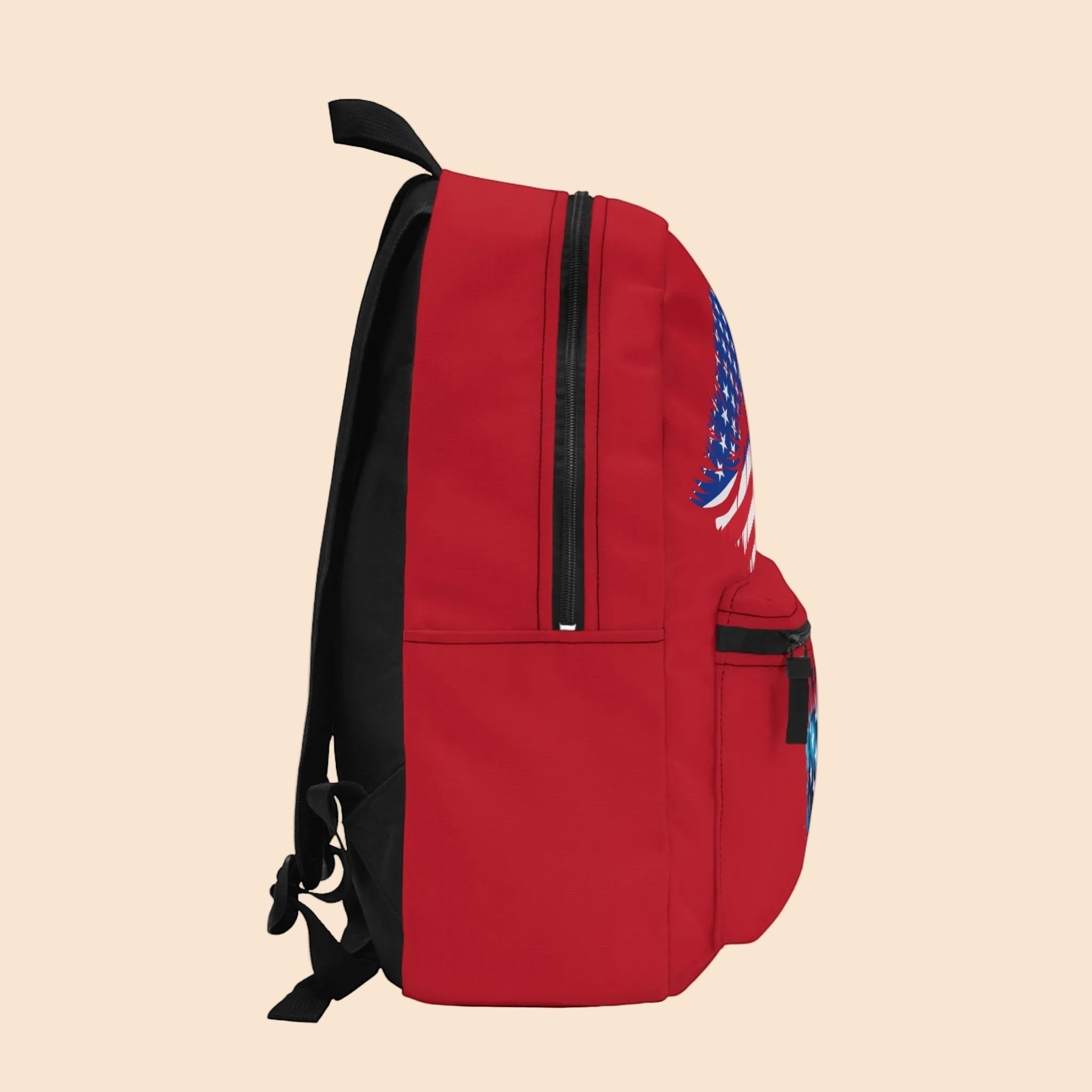 Patriotic Heart Backpack | USA Theme School & Travel Bag