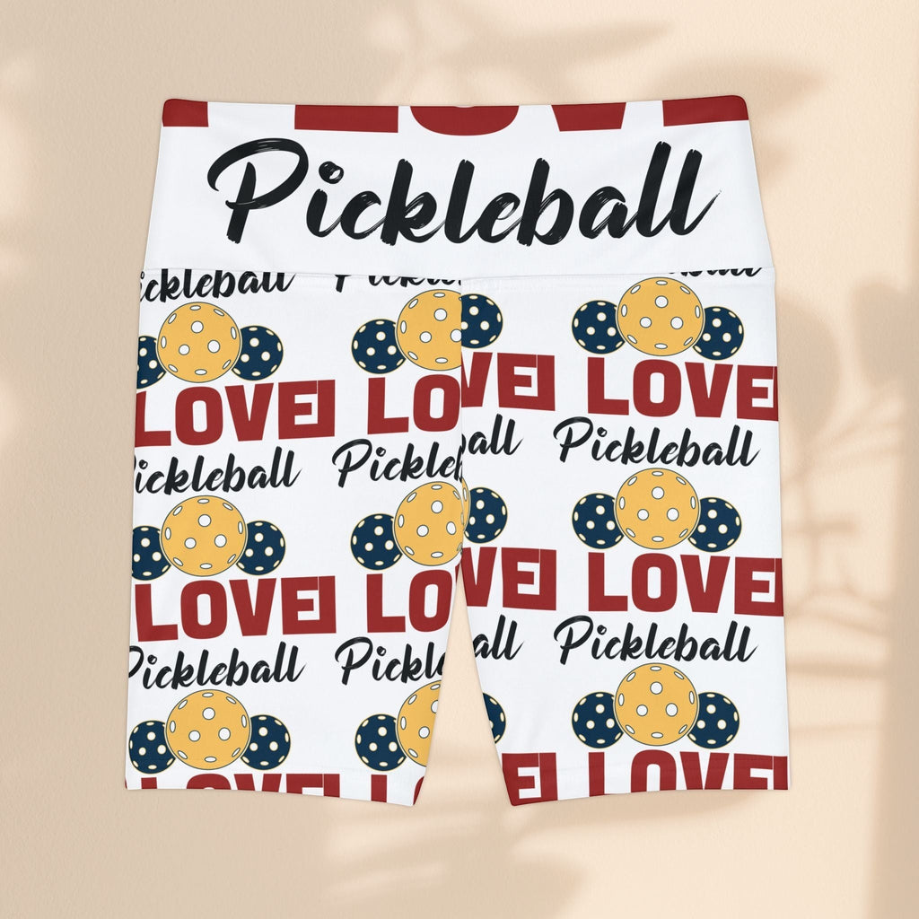 Love Pickleball Women's Workout Shorts - Fun & Stylish Athletic Wear