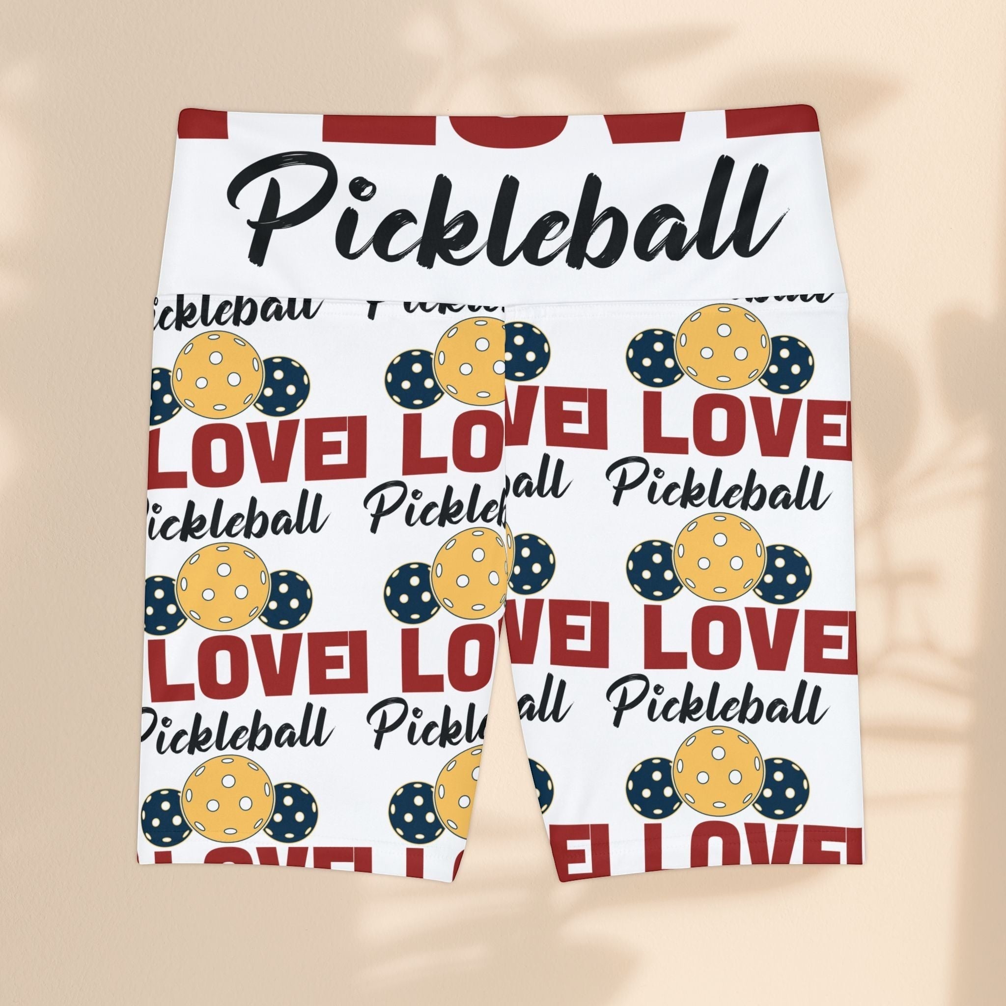 Love Pickleball Women's Workout Shorts - Fun & Stylish Athletic Wear