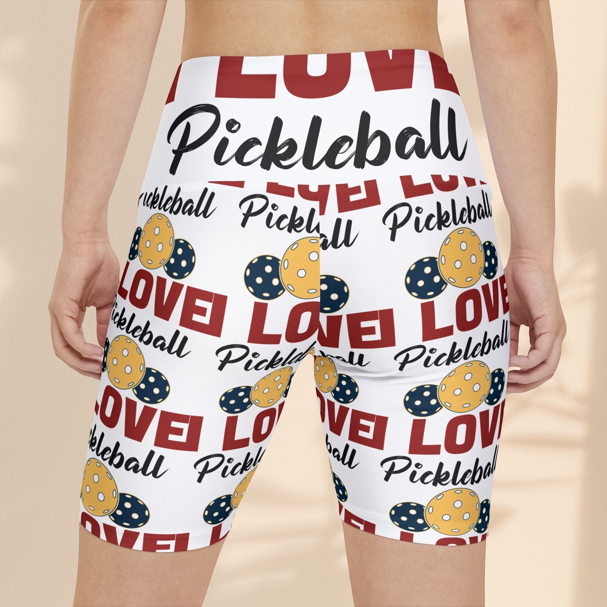 Love Pickleball Women's Workout Shorts - Fun & Stylish Athletic Wear