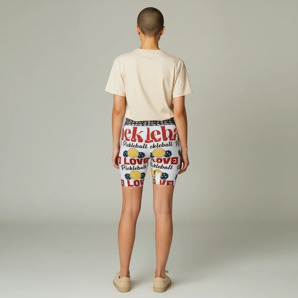 Love Pickleball Women's Workout Shorts - Fun & Stylish Athletic Wear