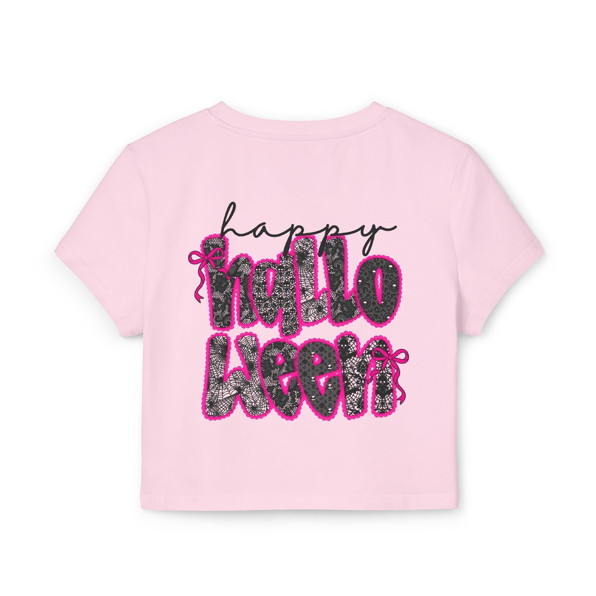 Halloween Women's Baby Tee, Cute Halloween Crop