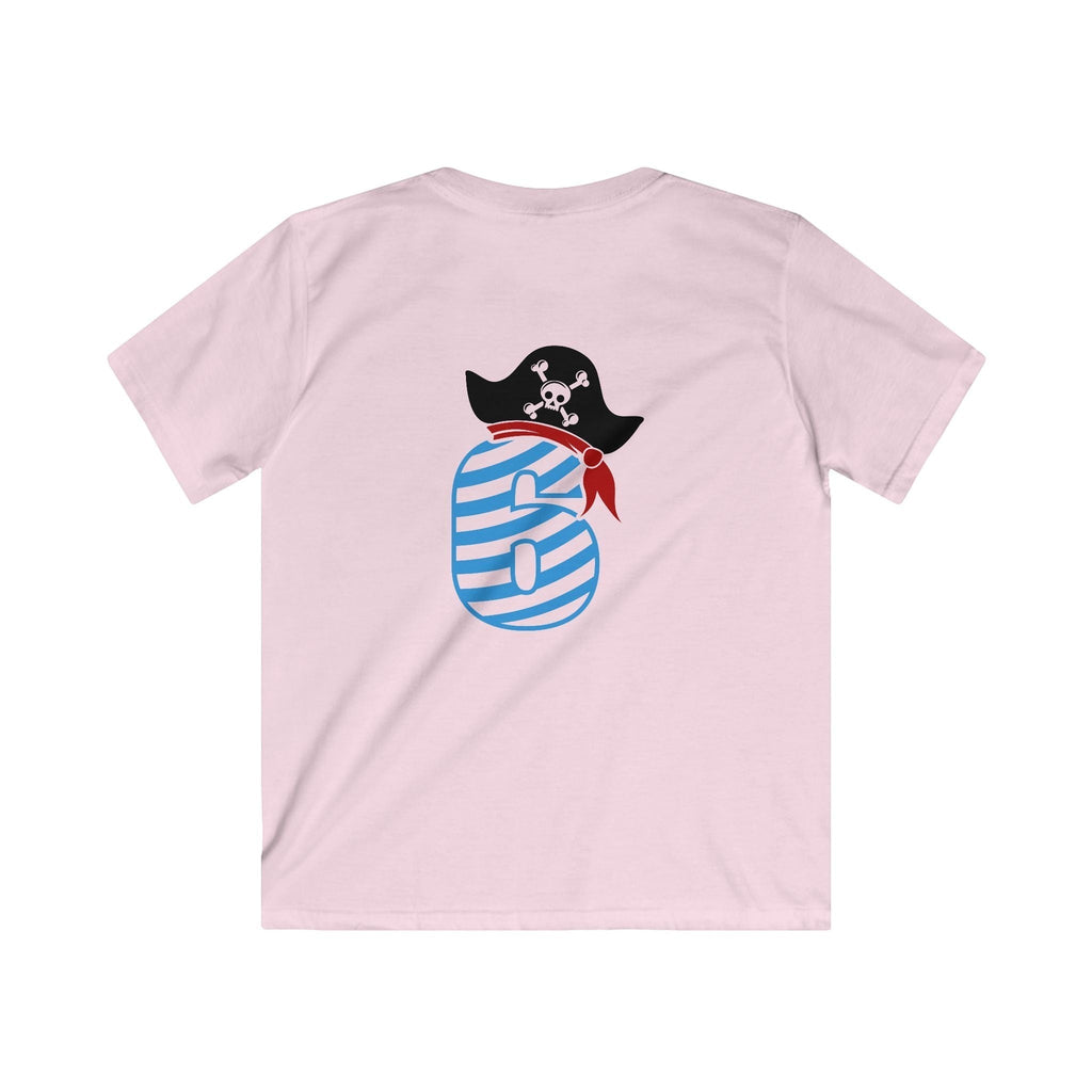 6 year old Pirate-Themed Kids Tee, Fun Birthday Gift