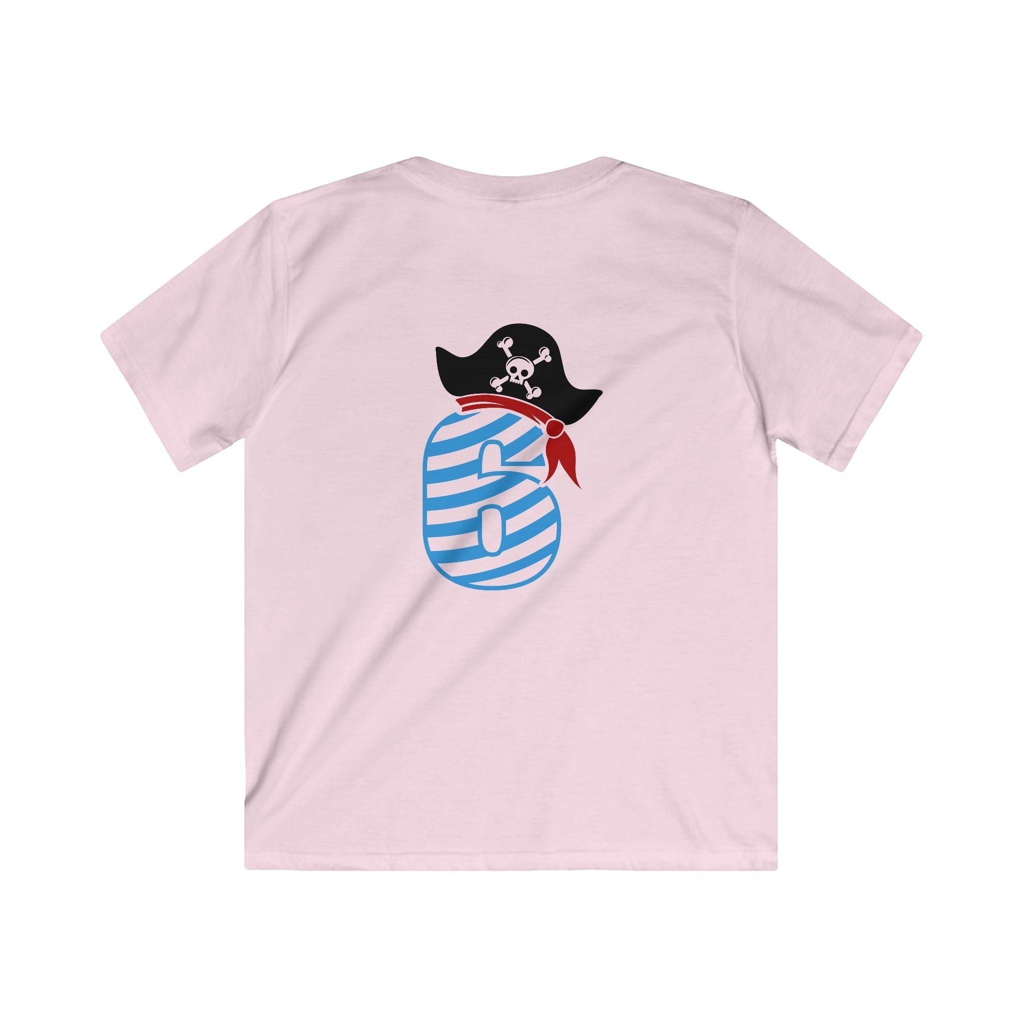 6 year old Pirate-Themed Kids Tee, Fun Birthday Gift