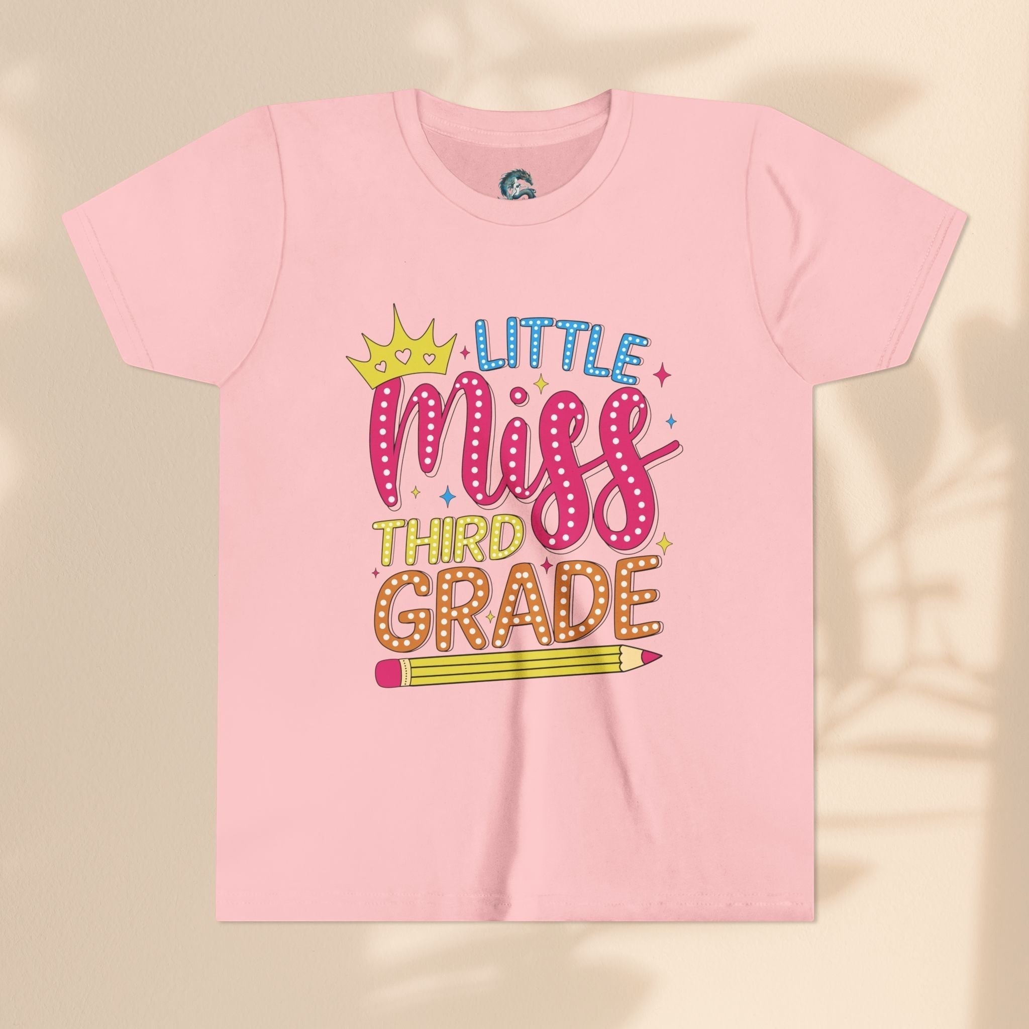 Cute Little Miss Third Grade Youth Tee, Kids Birthday Gift, Back to School Outfit