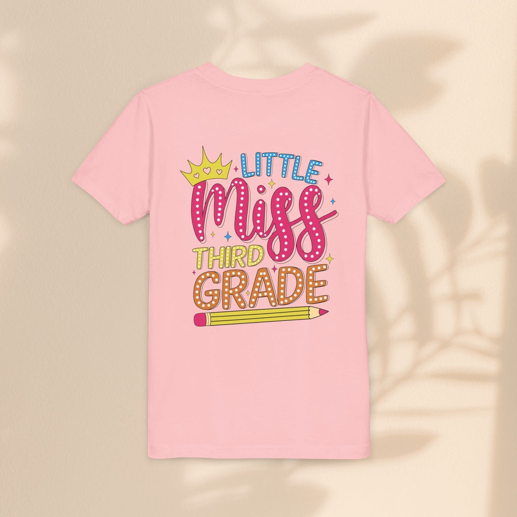 Cute Little Miss Third Grade Youth Tee, Kids Birthday Gift, Back to School Outfit