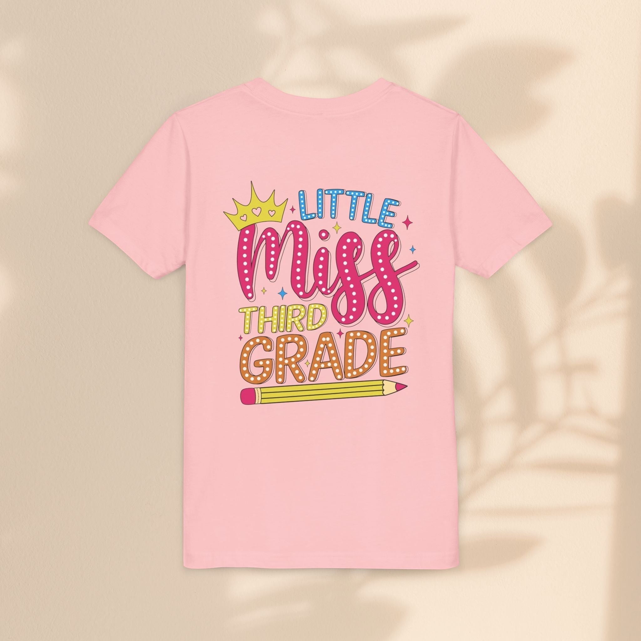 Cute Little Miss Third Grade Youth Tee, Kids Birthday Gift, Back to School Outfit