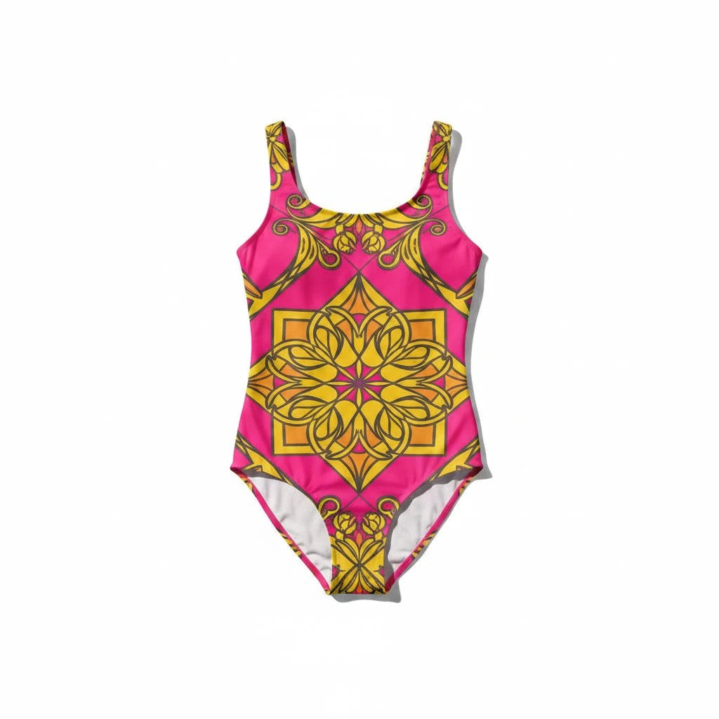Sea Dragon Dreams Patterned One Piece Swimsuit