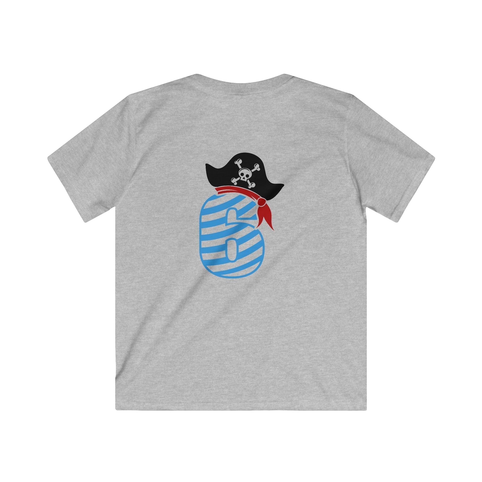 6 year old Pirate-Themed Kids Tee, Fun Birthday Gift