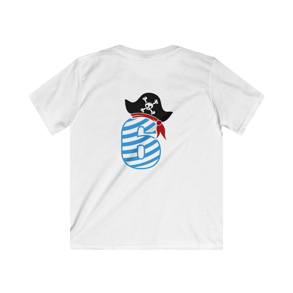 6 year old Pirate-Themed Kids Tee, Fun Birthday Gift