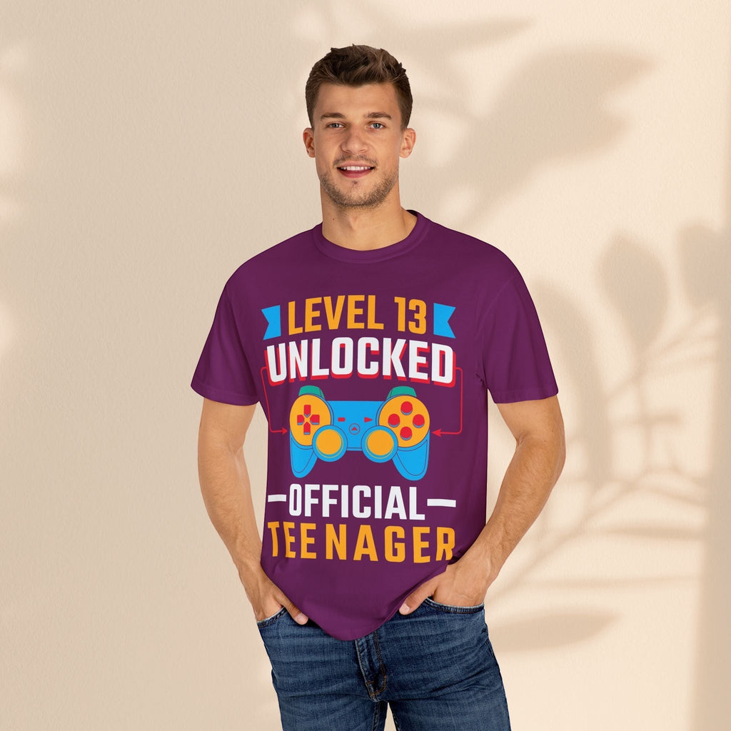 Level Up 13 Gamer T-Shirt | Teen Birthday Gaming Tee