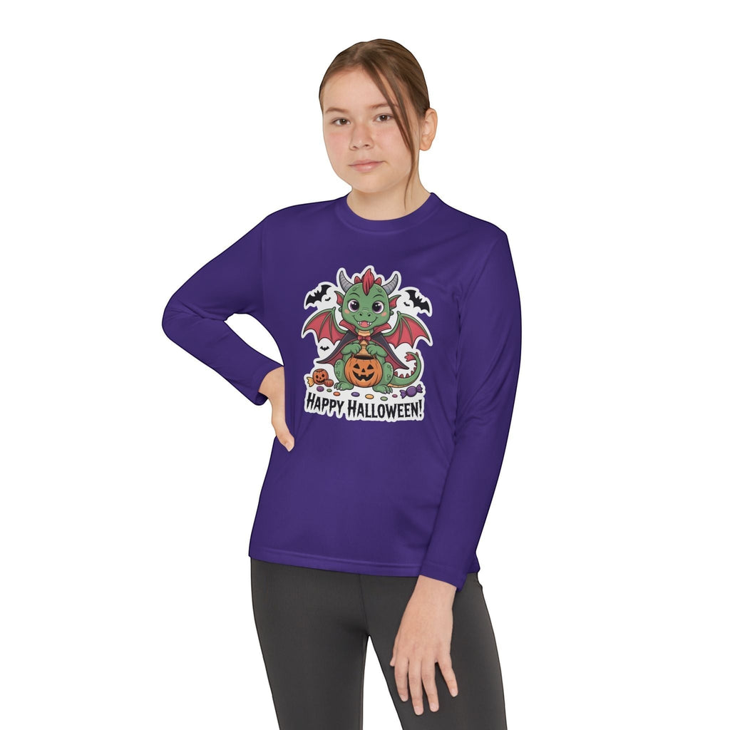 Halloween Youth Long Sleeve Tee – Cozy Kids Shirt for Trick-or-Treating & Parties