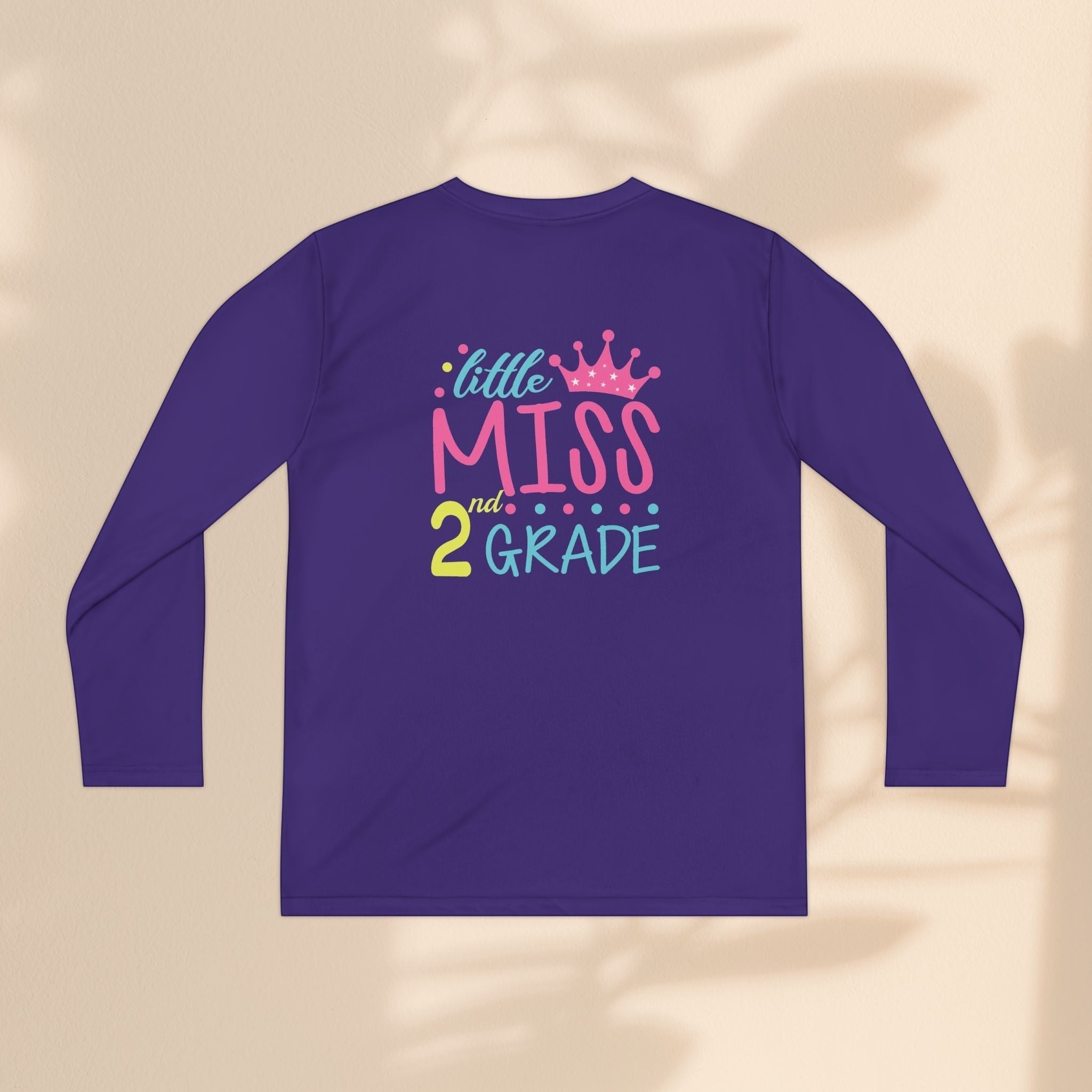 Little Miss 2nd Grade Long Sleeve Shirt – Cute Kids Birthday Tee